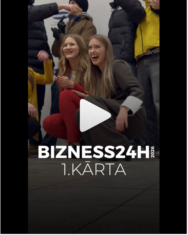 Konkursa 1. kārtas atskata video ekrānšāviņš. Attēlā - konkursa galvenā organizatore Estere Linkevica un mentore Viktorija Zaviša
